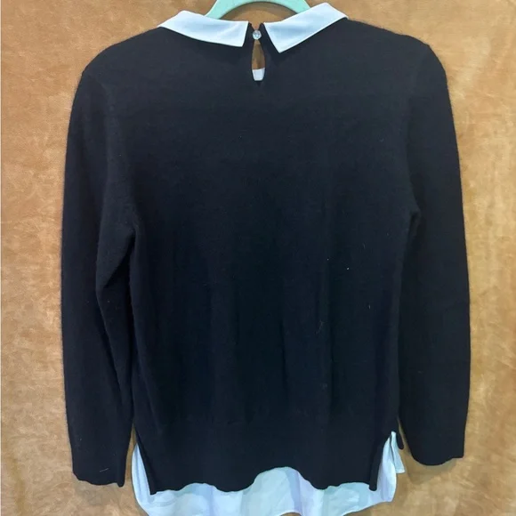 Charter Club Black and White Crew Neck Sweater - Picture 5 of 5